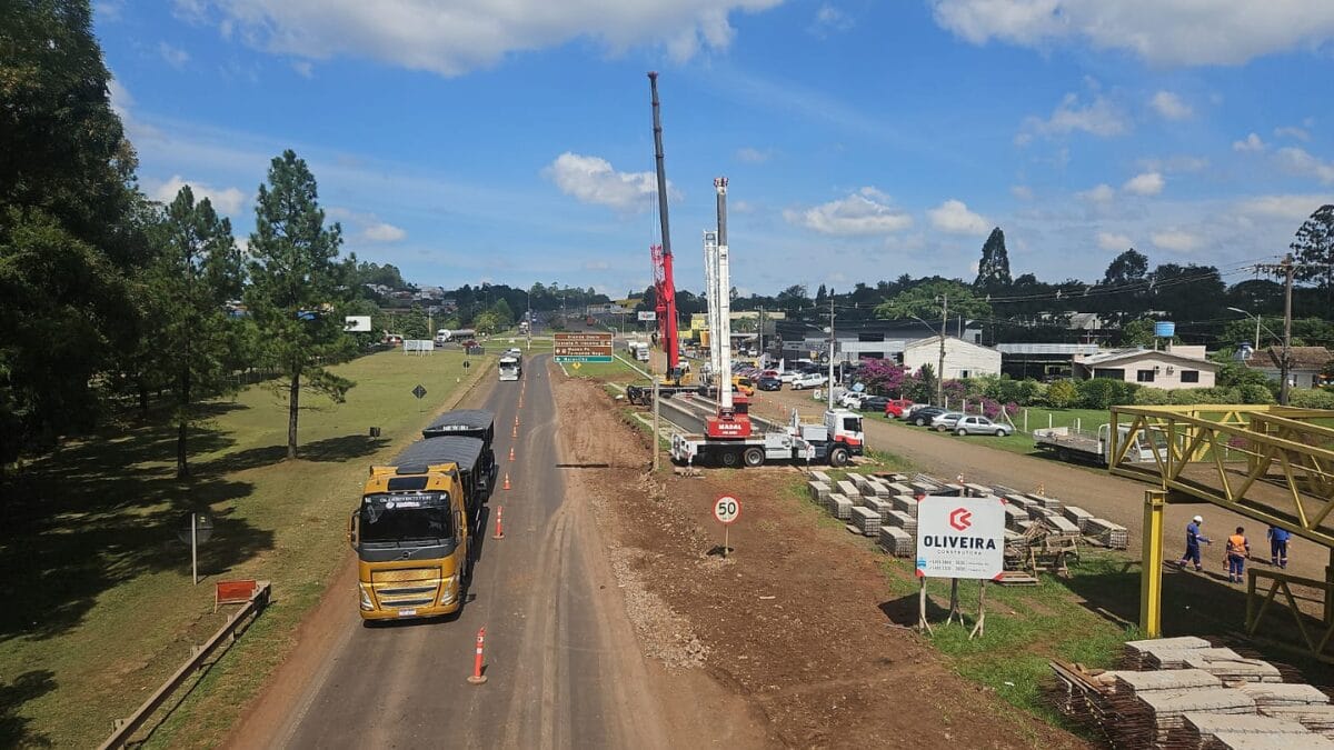 R-163, entre São Miguel do Oeste e Dionísio Cerqueira