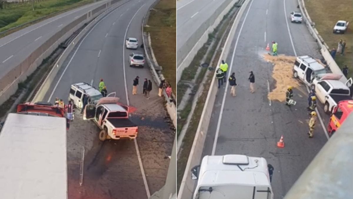 Acidente na Grande Florianópolis (Foto: Divulgação, Pista Limpa)