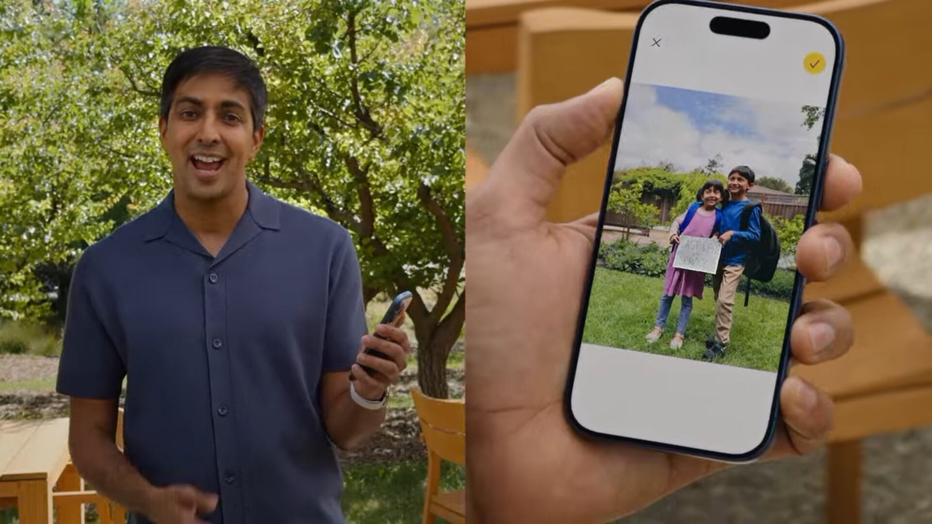 Integração entre Siri e Gemini permite reposicionamento em fotos (Foto: Reprodução)