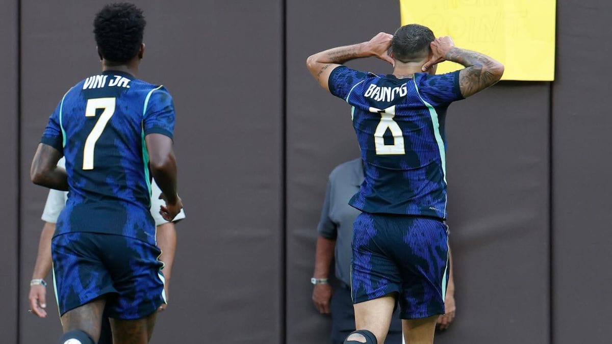 Bruno Guimarães marcou um dos gols da vitória brasileira (Foto: Rafael Ribeiro, CBF)