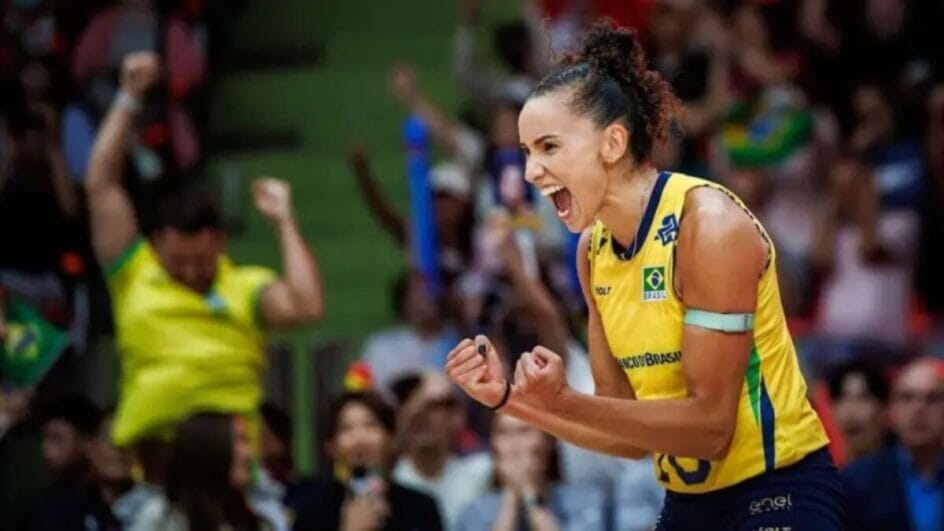 Gabi Guimarães está fora da partida (Foto FIVB, Divulgação)