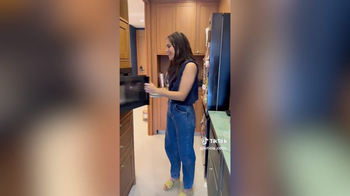 Cozinha da casa da atriz