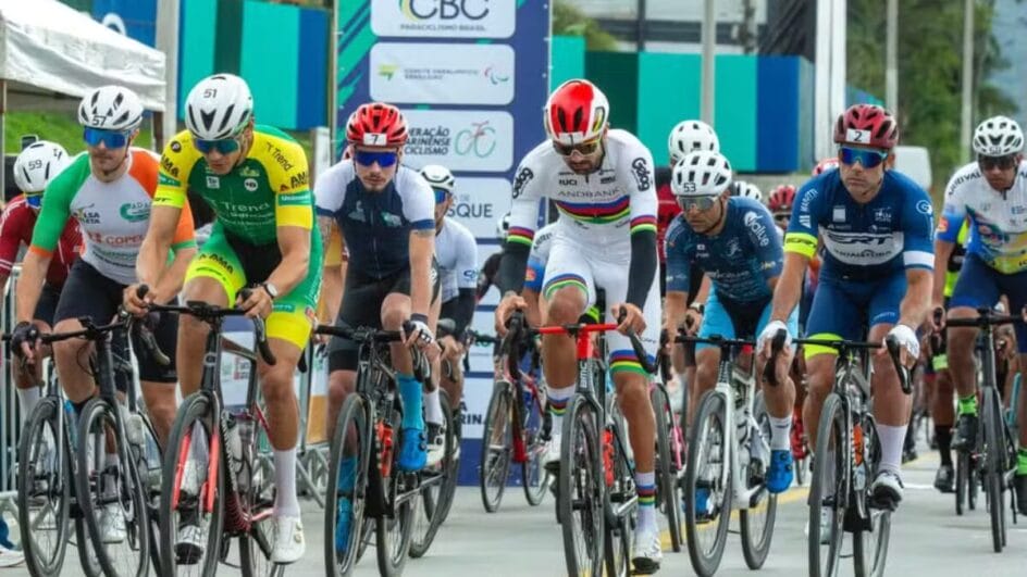 Copa Brasil de Paraciclismo, em Brusque (Foto: Thiago Lemos, CBC)