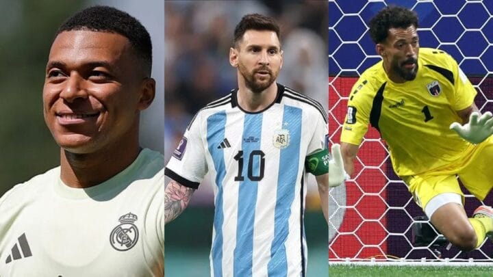 Dia marca estreia de grandes estrelas da Copa, como Mbappé e Messi. Segunda-feira do de Vozinha, de Cabo Verde (Foto: Divulgação, Real Madrid; Wikimedia Commons; Brett Davis, IMAGN images via Reuters)