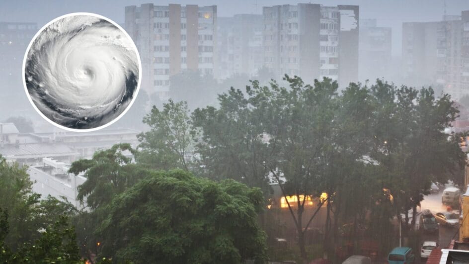 chuva com ciclone