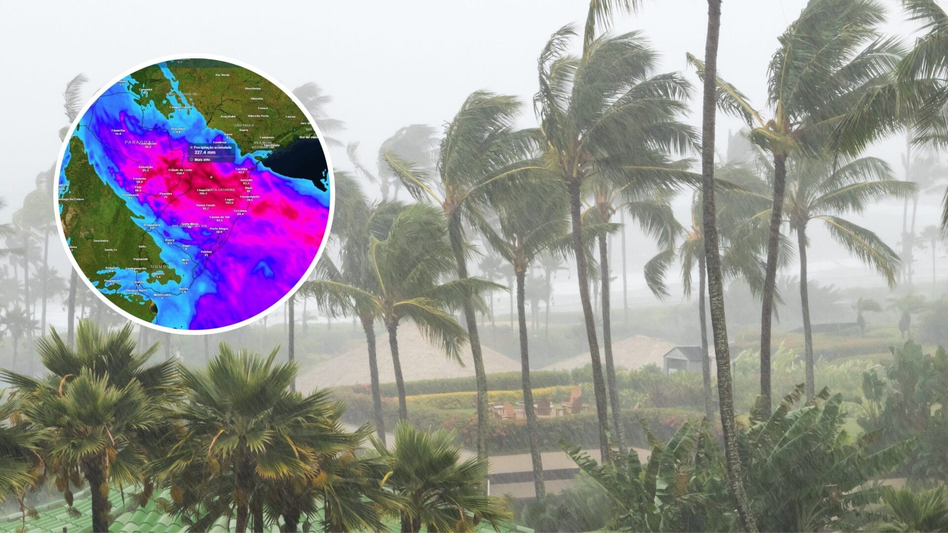 Frente fria traz tempestades, granizo e risco em SC neste domingo; veja cidades em alerta