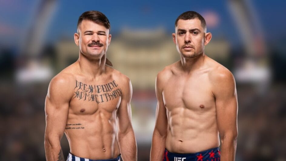Diego Lopes x Steve Garcia pelo UFC Casa Branca (Foto: Divulgação, UFC)
