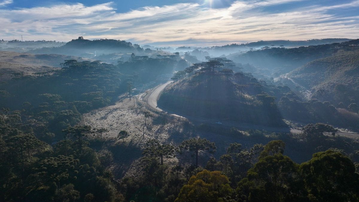 Frio na Serra de Sc