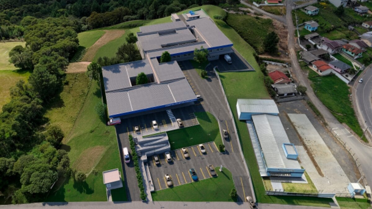 imagem aérea de projeto arquitetônico