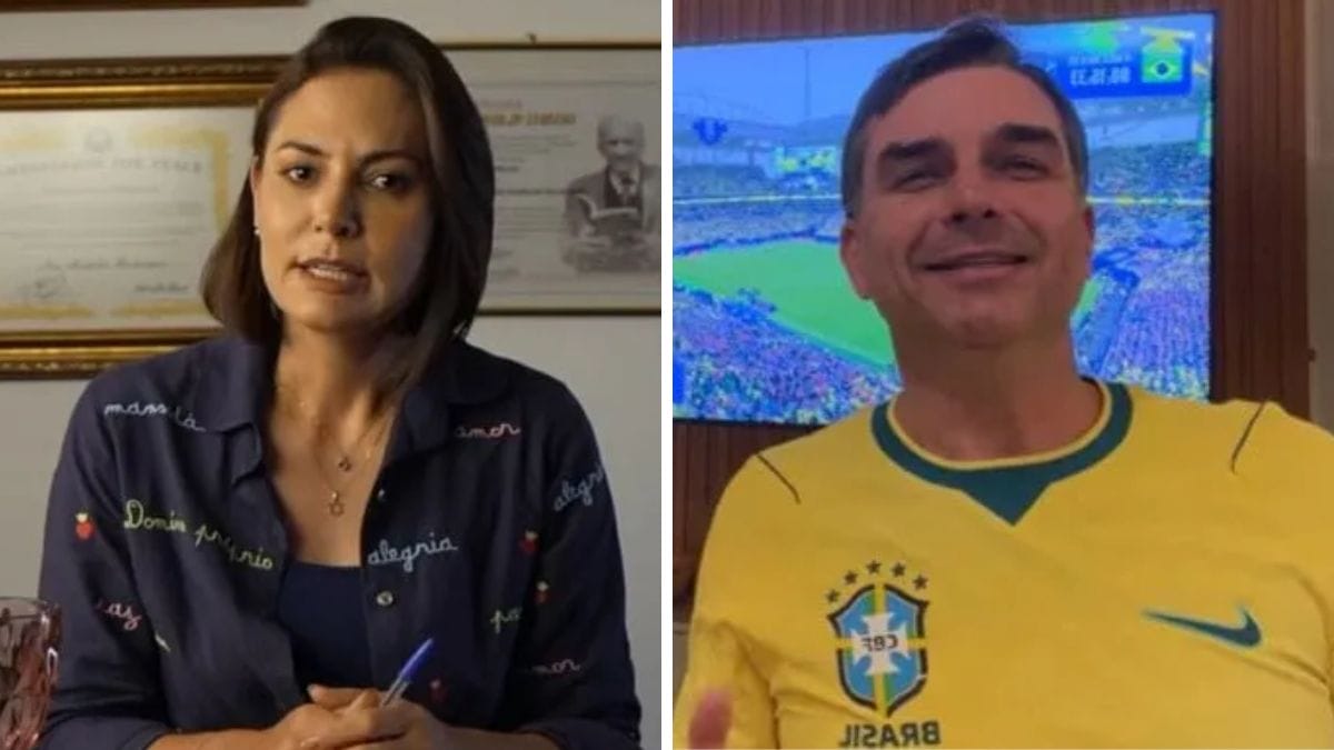 Michelle Bolsonaro divulgou vídeo sobre atrito com Flávio