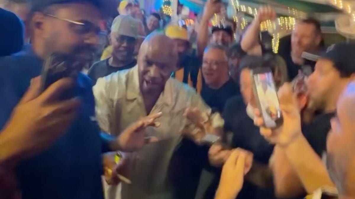 Mike Tyson se desentende com torcida brasileira nos EUA (Foto: Reprodução, Intagram)