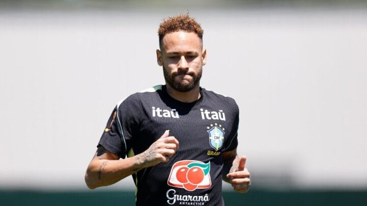 Neymar em treino da Seleção Brasileira (Foto: Rafael Ribeiro, CBF)