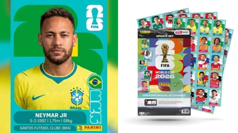 Kit de atualização do álbum da Copa foi confirmado com Neymar (Foto: Reprodução)