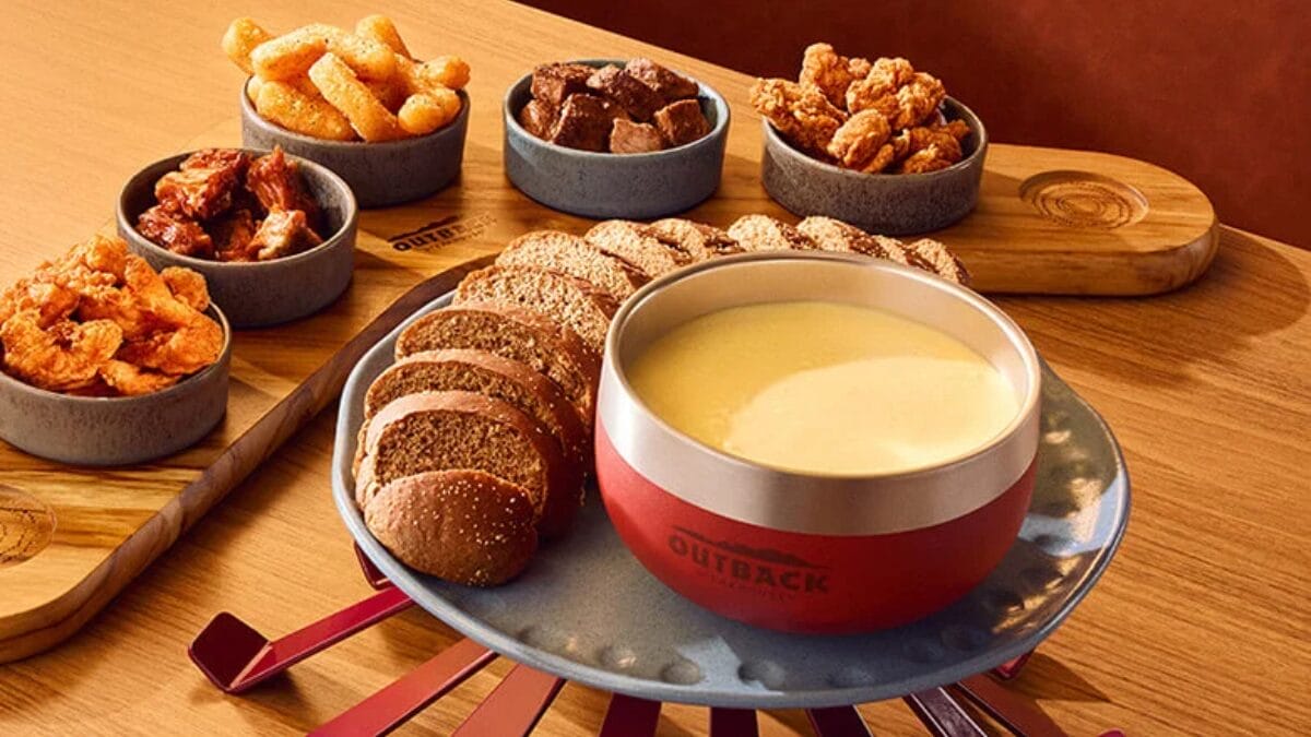 Fondue de queijo do Outback
