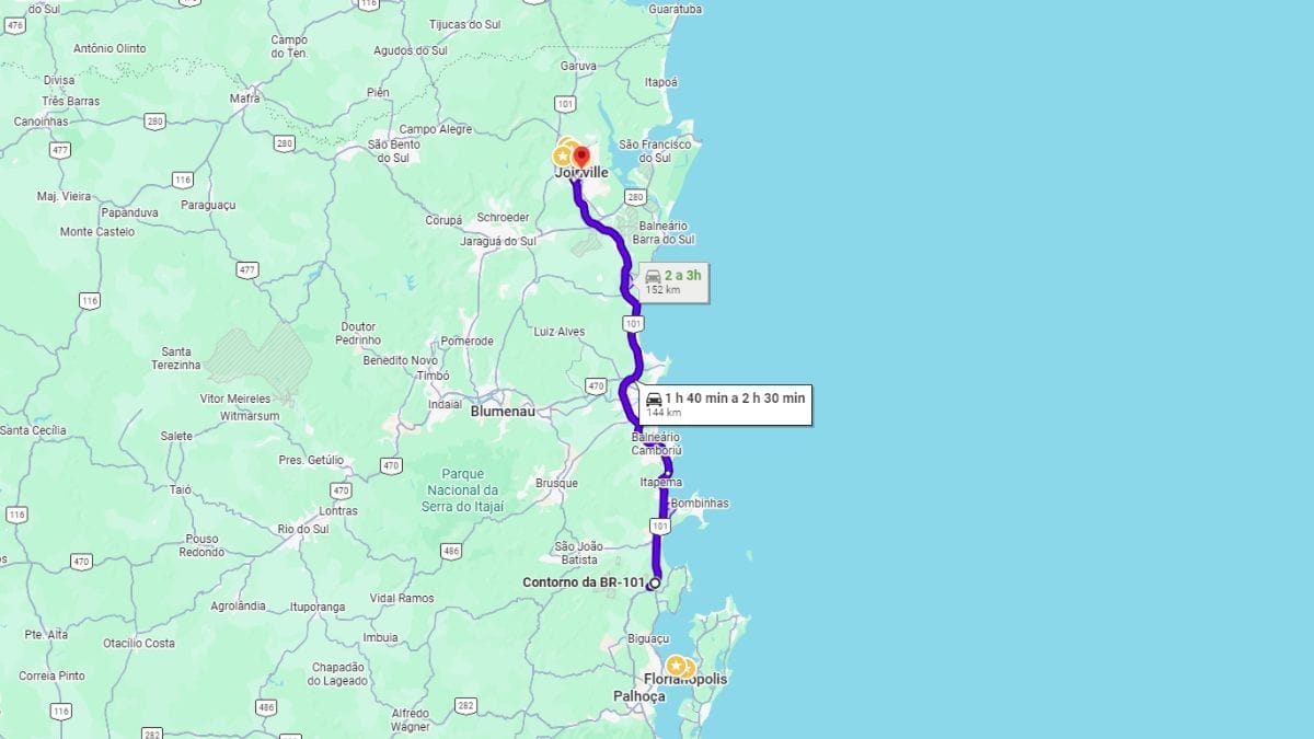 Via Mar deve reduzir em quase 2h o trajeto entre Joinville e Florian&oacute;polis