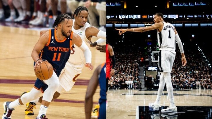 Equipes se enfrentam pelo jogo 1 das Finais da NBA (Foto: Erick Drost, Wikimedia Commons | Reginald Thomas II, San Antonio Spurs)