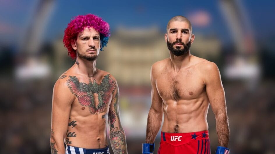 Sean O'Malley x Aiemann Zahabi foram o último embate antes das lutas principais (Foto: Divulgação, UFC)