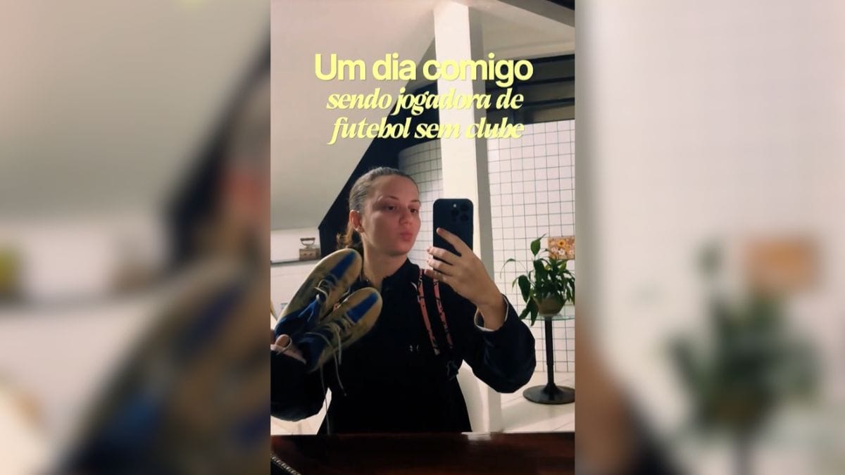 Influenciadora e jogadora de futebol Adelia Bristot faz sucesso nas redes sociais falando sobre Copa do Mundo