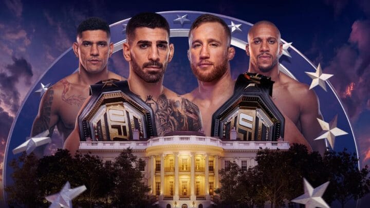 Pôster oficial do UFC Freedom 250 (Foto: Divulgação, UFC)