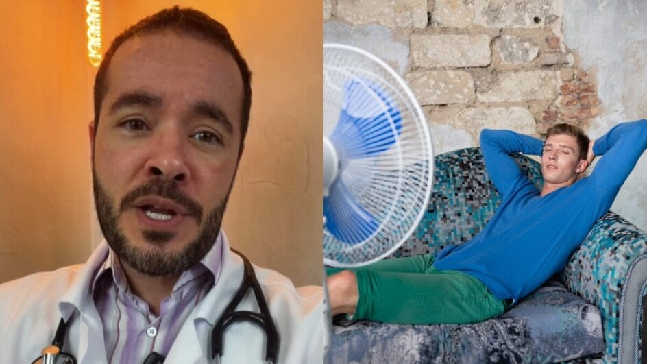 dormir com o ventilador ligado durante toda noite