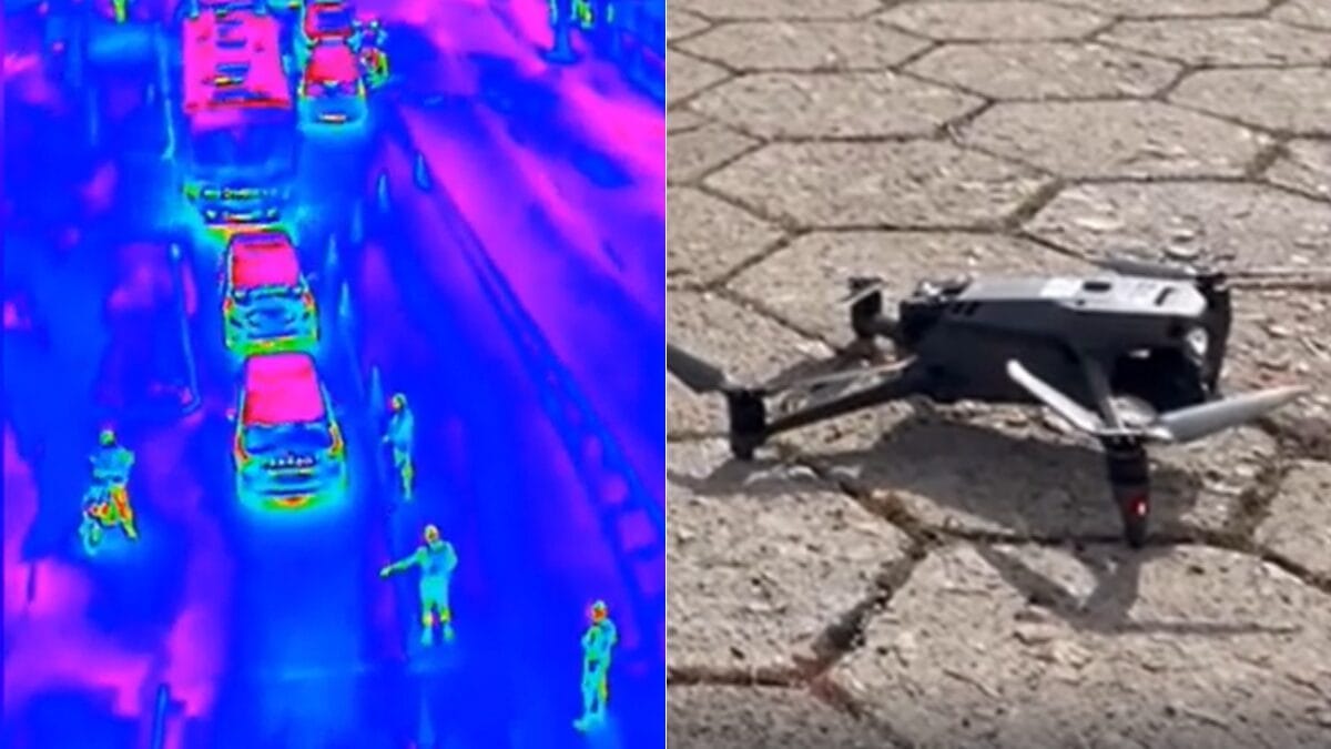 Florianópolis usa drones com câmera térmica para identificar motoristas que fogem de blitze