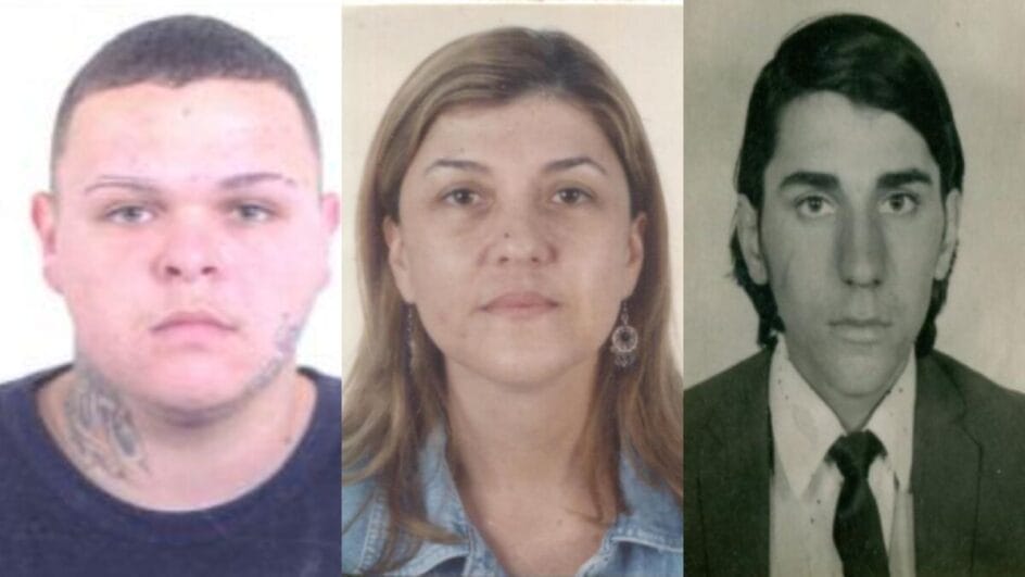 Foragidos aparecem no portal da Polícia Civil catarinense (Foto: PCSC, Divulgação)