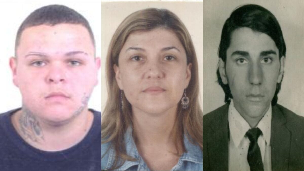 Foragidos aparecem no portal da Polícia Civil catarinense (Foto: PCSC, Divulgação)