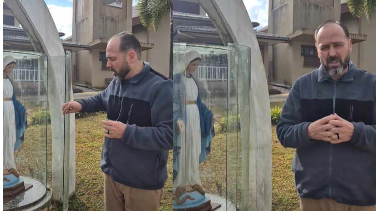“Desrespeito às coisas de Deus”: diz padre após urna de santa ser violada e furtada em SC