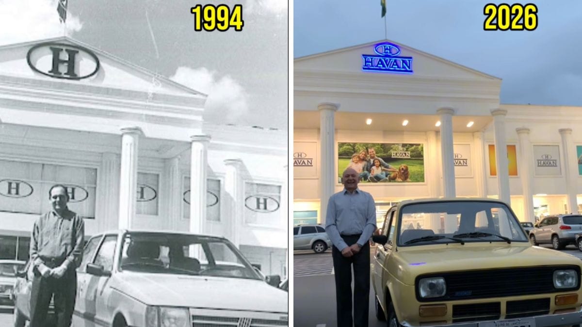 Fachada da primeira loja Havan em Brusque Santa Catarina 1986