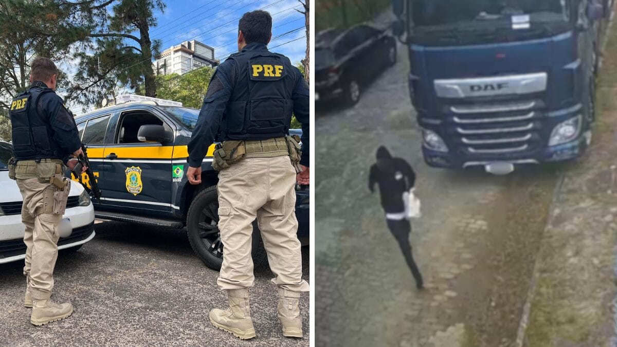 Morte aconteceu no bairro Aririú da Formiga, em Palhoça (Foto: PRF, Divulgação)