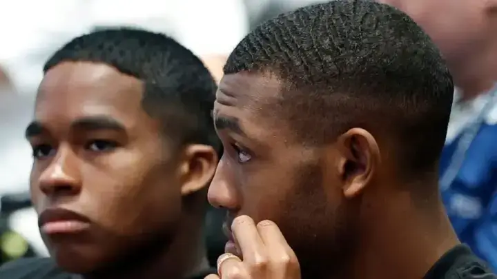Rayan e Endrick na coletiva de imprensa da seleção