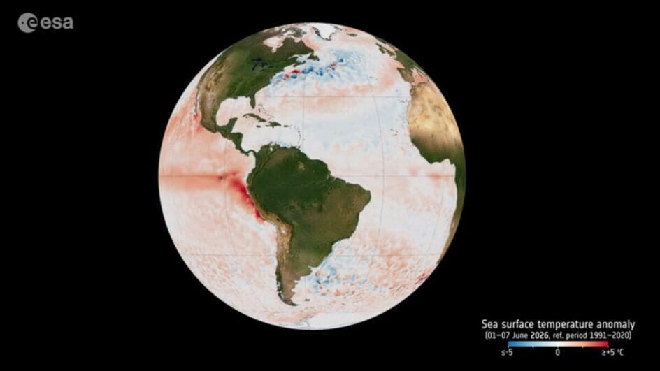 Imagens mostram formação do El Niño (Foto: ESA, Divulgação)