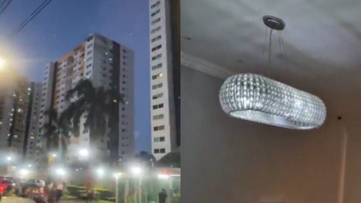 Tremores foram sentidos em Manaus (Foto: Redes sociais, Reprodução)