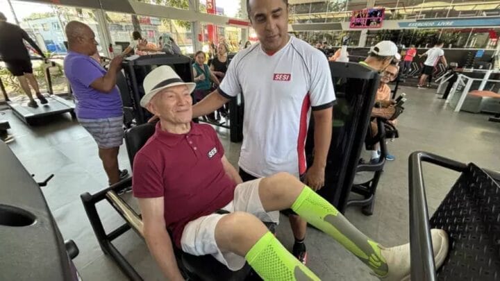 O hábito de permanecer em movimento tem chamado atenção pela disciplina e constância (Foto: Reprodução/ Sesi Bauru)