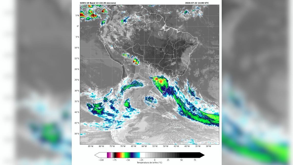 Imagem de satélite da Epagri/Ciram
