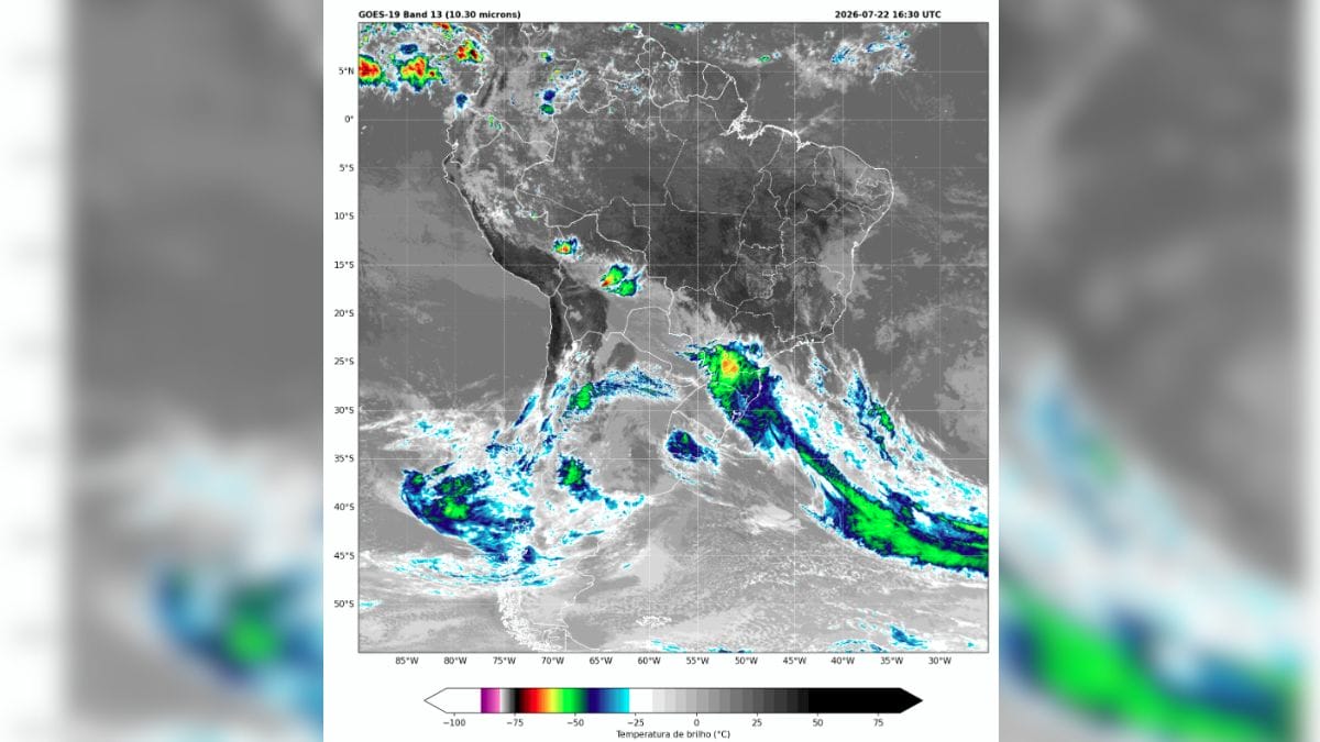 Imagem de satélite da Epagri/Ciram
