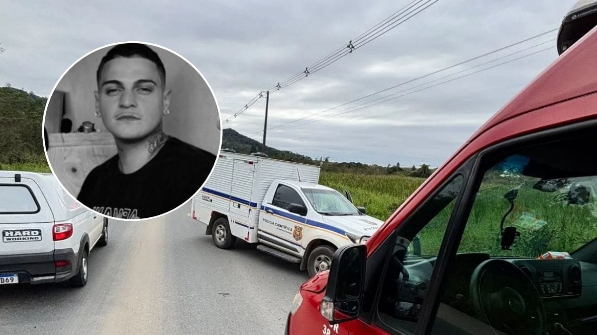 quem era o motociclista que morreu na Estrada Rio do Morro em Araquari