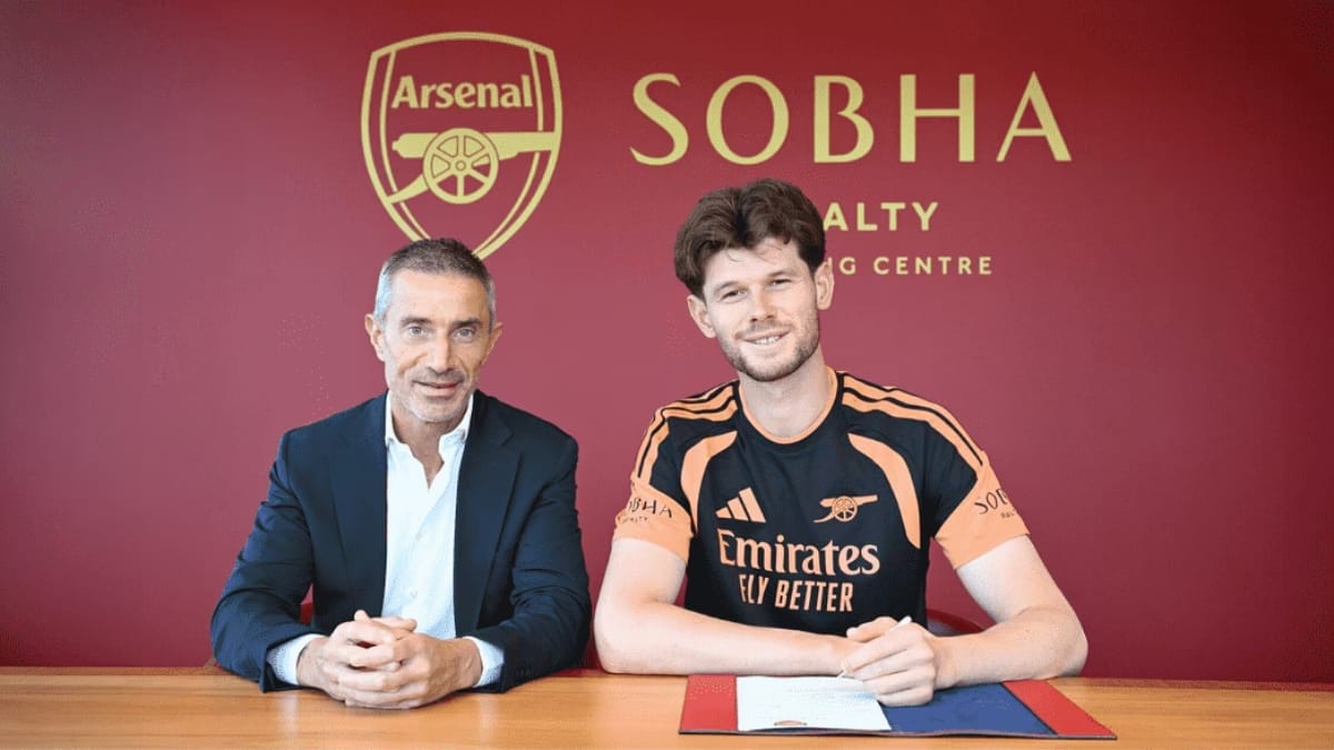 Meslier é o novo contratado do Arsenal (Foto: Arsenal, Divulgação)