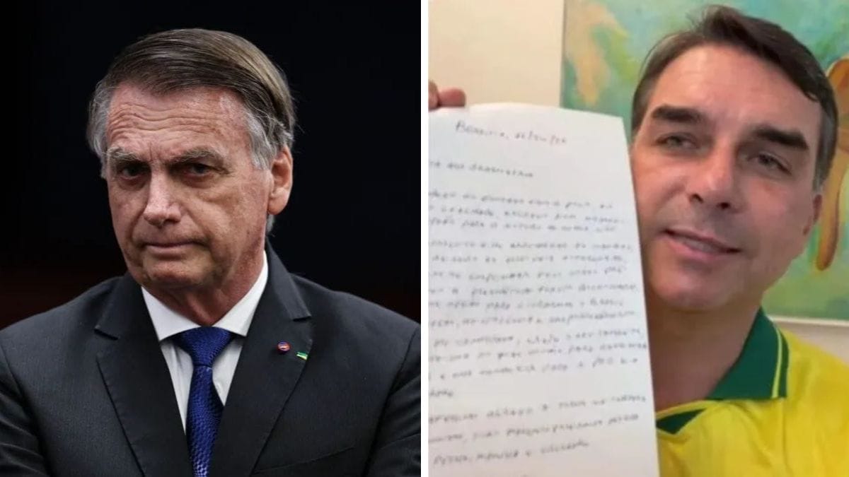 Jair Bolsonaro e Flávio Bolsonaro