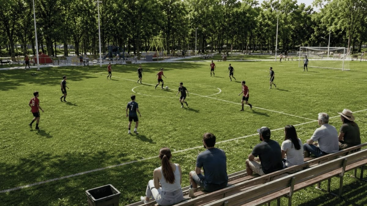 Campo esportivo (Foto: Divulgação, Dimas Construções)