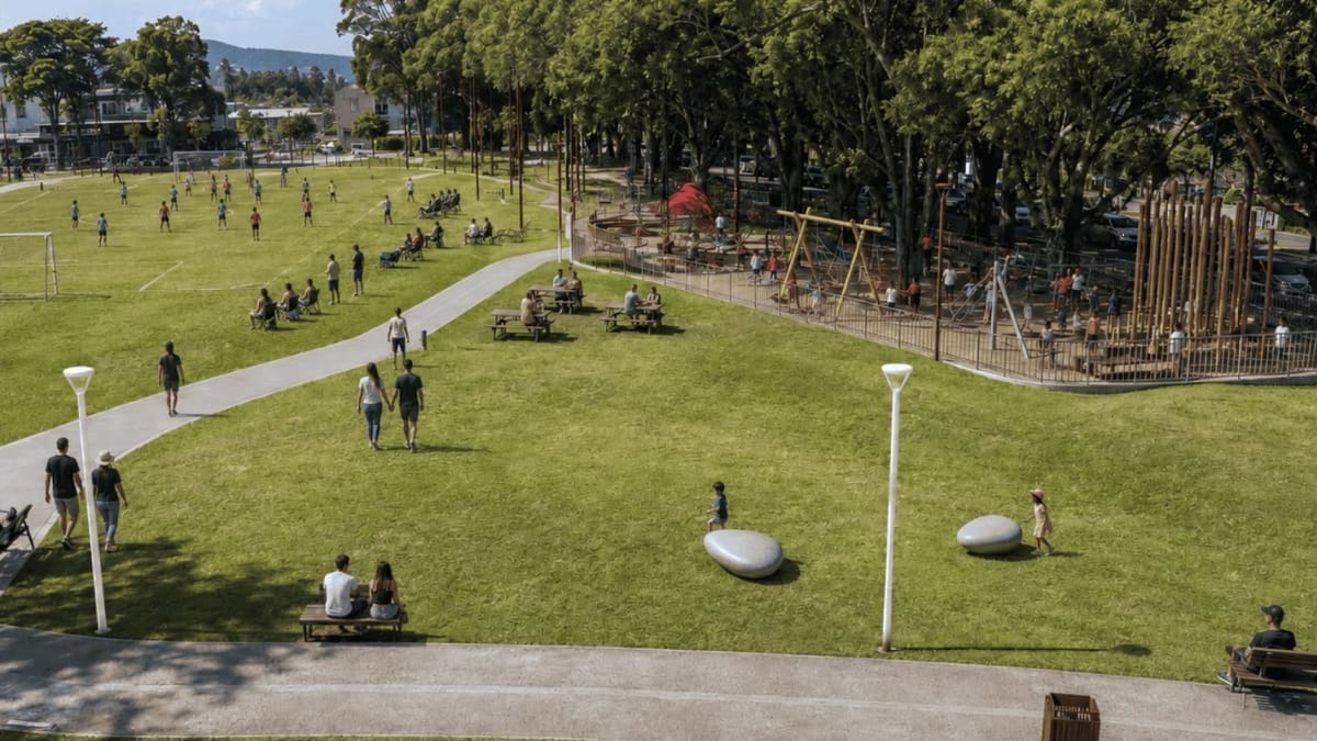 Campo esportivo e playground (Foto: Divulgação, Dimas Construções)
