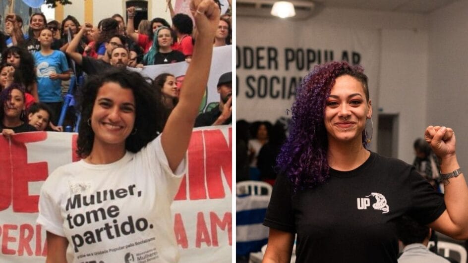 Lais Chaud e Nathalia Gomes de Melo vão formar dobradinha da UP para governo de SC nas Eleições 2026 (Fotos: Divulgação)