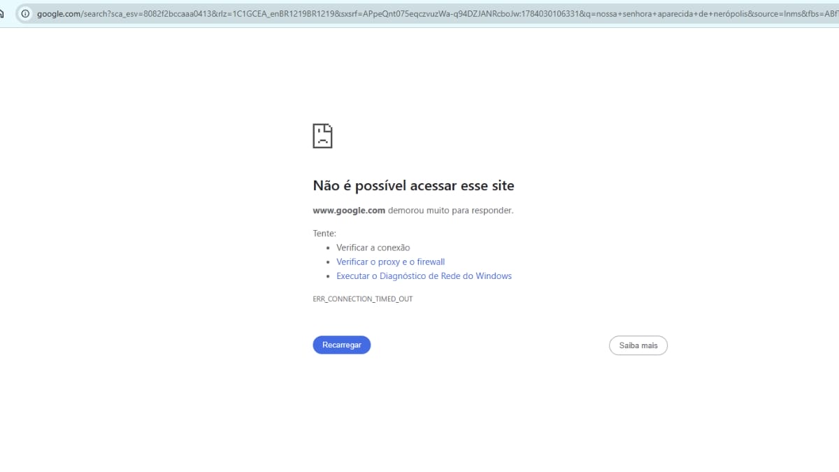 Captura de tela do Google (Foto: Reprodução, Google)