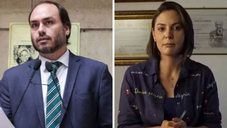 Carlos Bolsonaro e Michelle