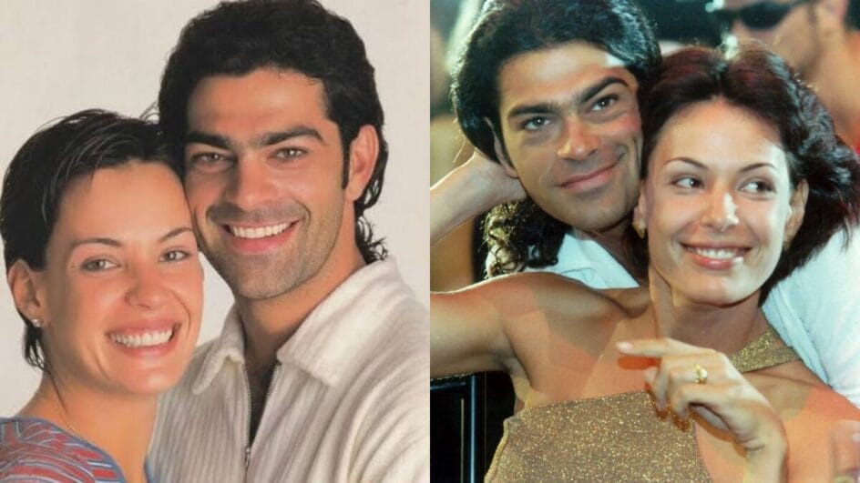 Carolina Ferraz Eduardo Moscovis casal Milena e Nando de Por amor novela manoel carlos tv globo