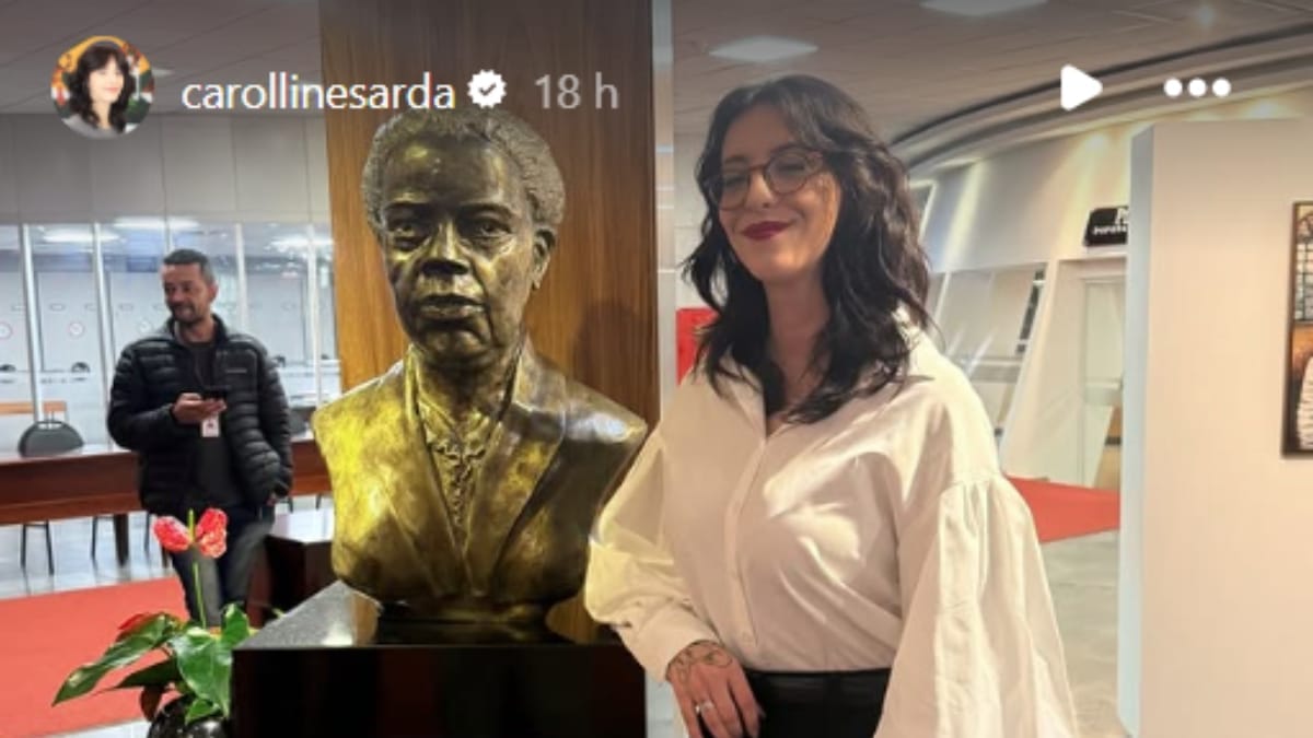 Carolline na Alesc (Foto Divulgação, Redes Sociais)