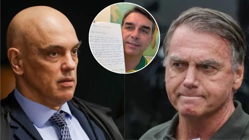 Carta de Bolsonaro leva Moraes a proibir visitar de Flávio por 90 dias