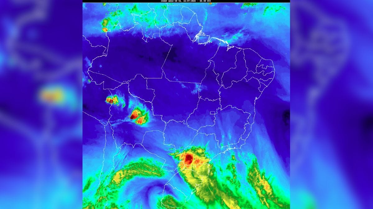 Imagem de satélite do Inmet