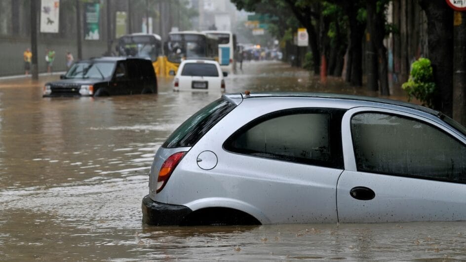 Cidades do Sul do país estão em alerta vermelho para perigo de grandes alagamentos e transbordamentos de rios (Foto Banco de imagens))