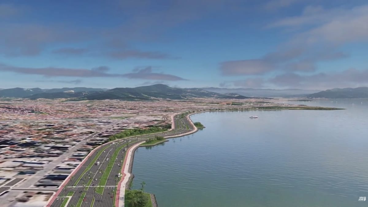 É a maior obra da história de São José (Foto: Divulgação, Prefeitura de São José)